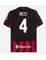 AC Milan Samuele Ricci #4 Domácí Dres 2025-26 Krátký Rukáv